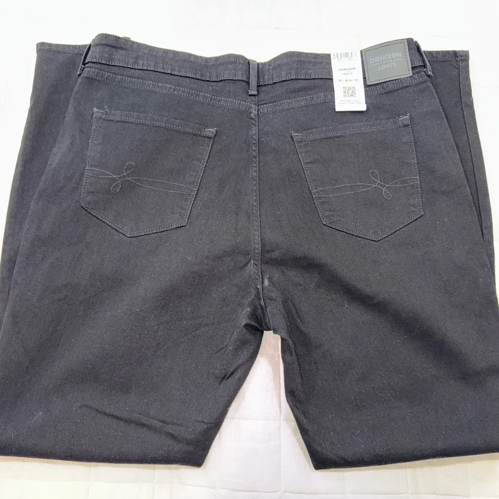 New‎ Denizen From Levi’s Women's Black Mid Rise Skinny Jeans- Size 18L - Image 5