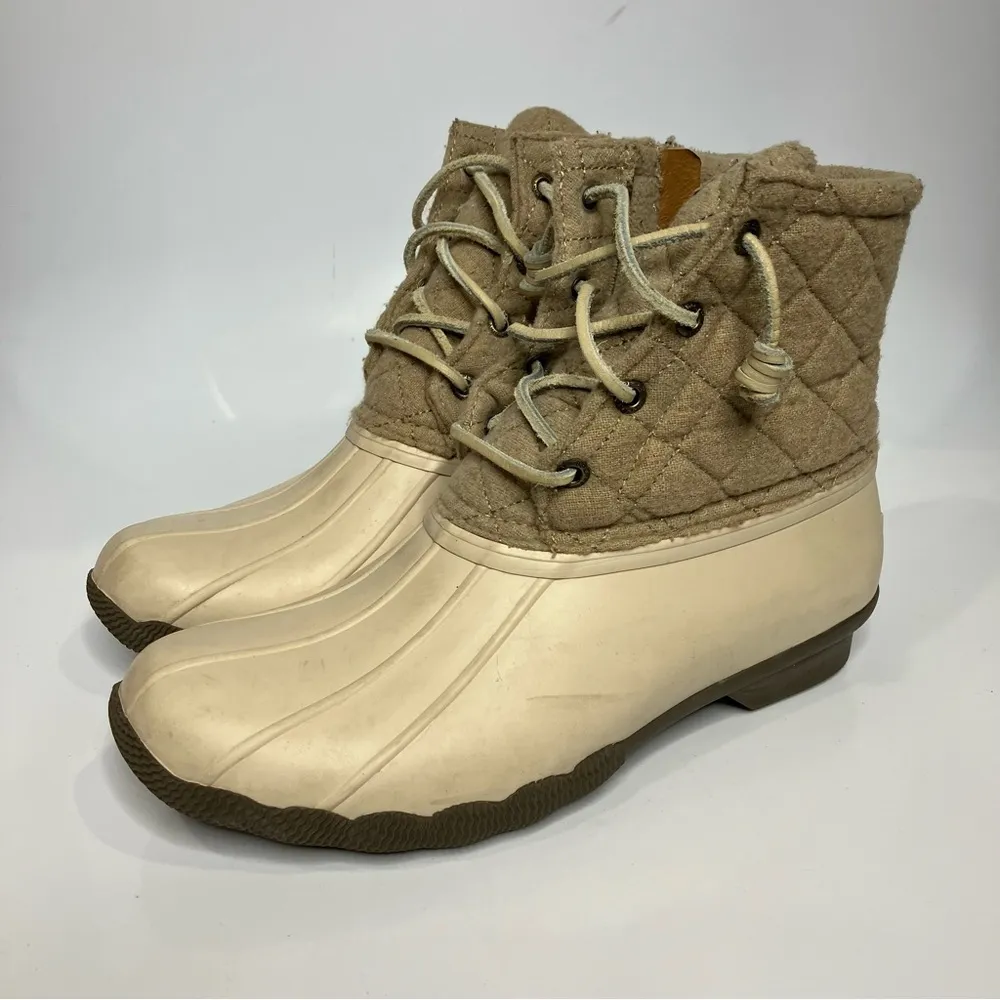 Sperry Syren gulf wool quilted tan‎ size 8 - Image 3