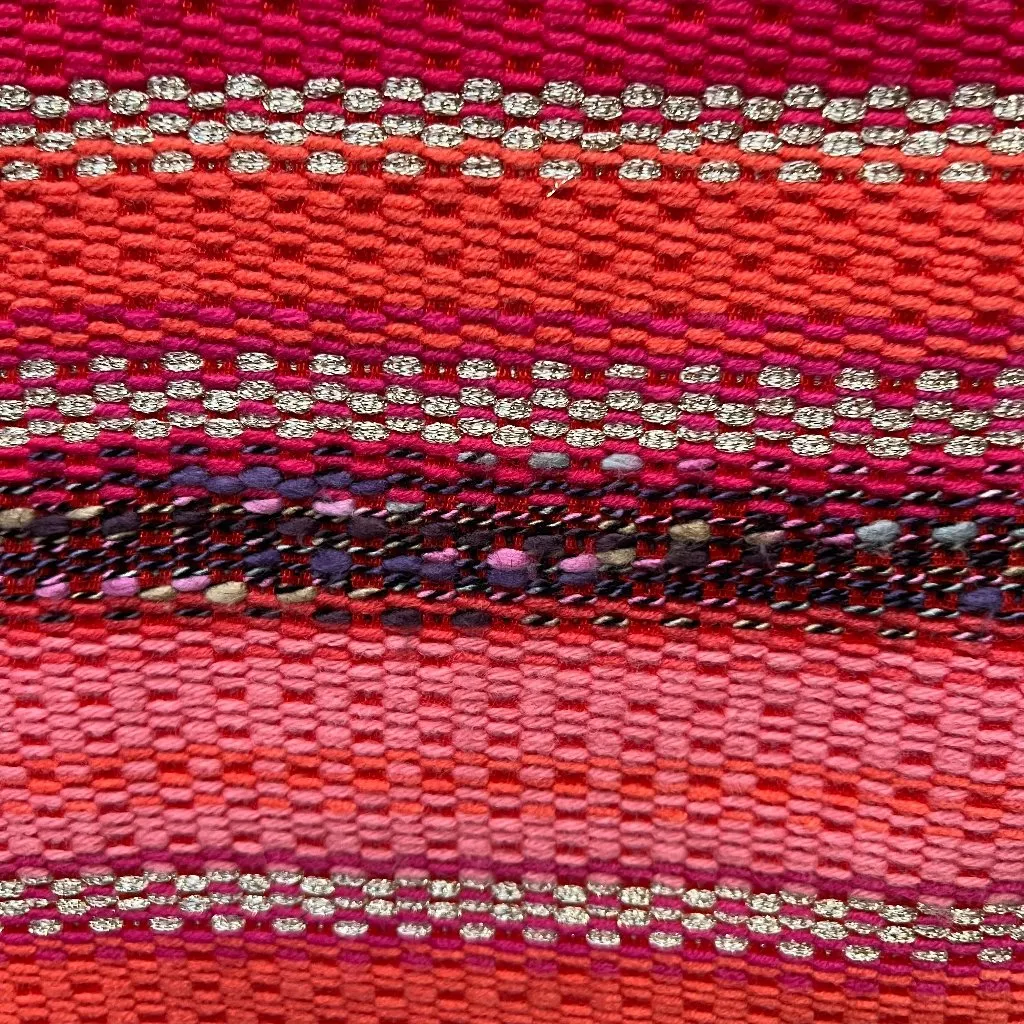 Vilagallo Dress Small Tweed Classic Retro 60s Style 40 Made in Europe Gold Boho Red - Image 4