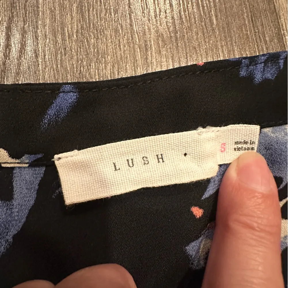 Dark Floral Fairy Wrap Dress Sz S Black Short Feminine Church Grunge Y2K Office - Image 10