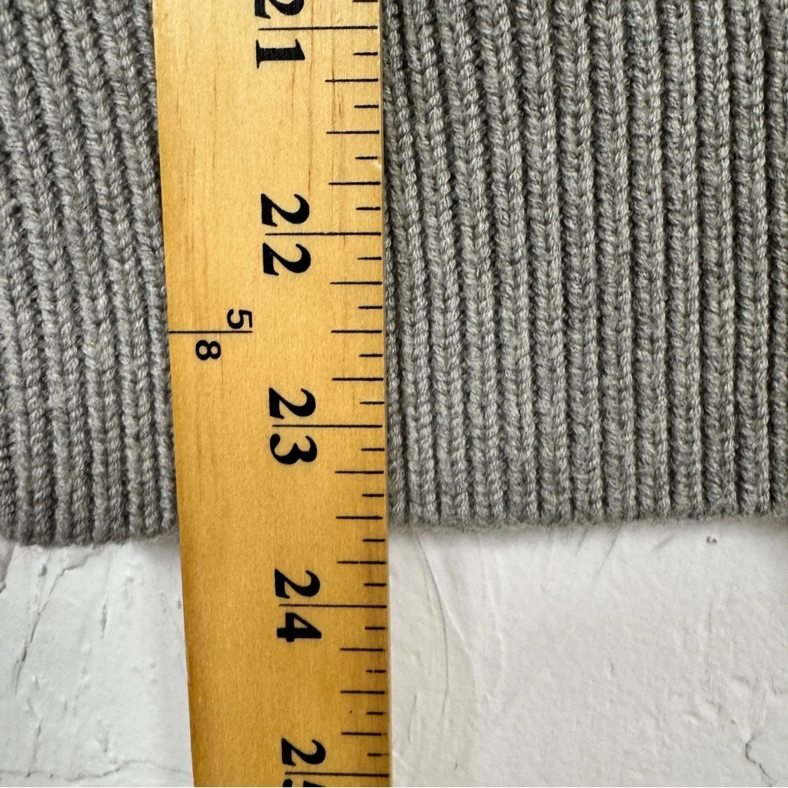 Banana Republic Grey Lime Green Plaid Sweater Womens XS Preppy Merino Wool Fall - Image 6