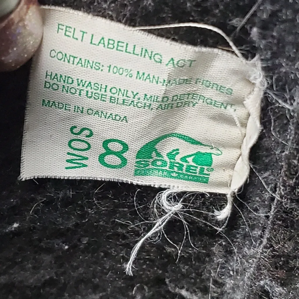 Sorel Kaufman Canada Snowcap Sub-Zero Boots Women's Size 8 Black - Image 5