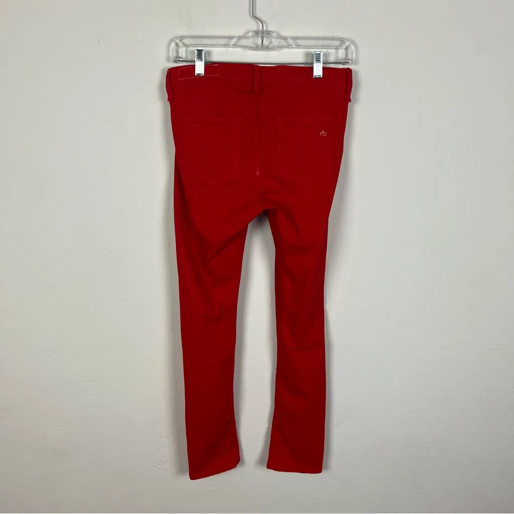 Rag and Bone  Capri Pants in Red - Image 4