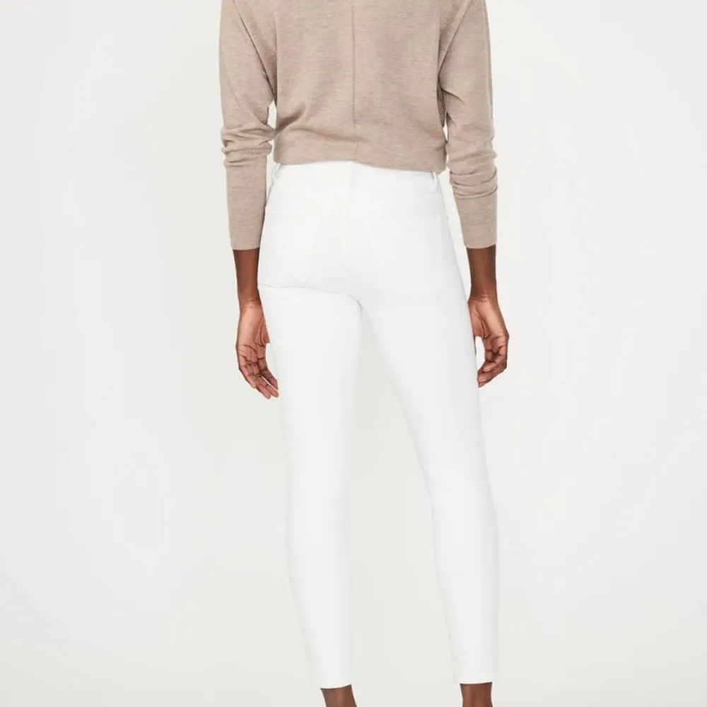 White DL1961 Jeans - Florence Instasculpt Crop - Image 4