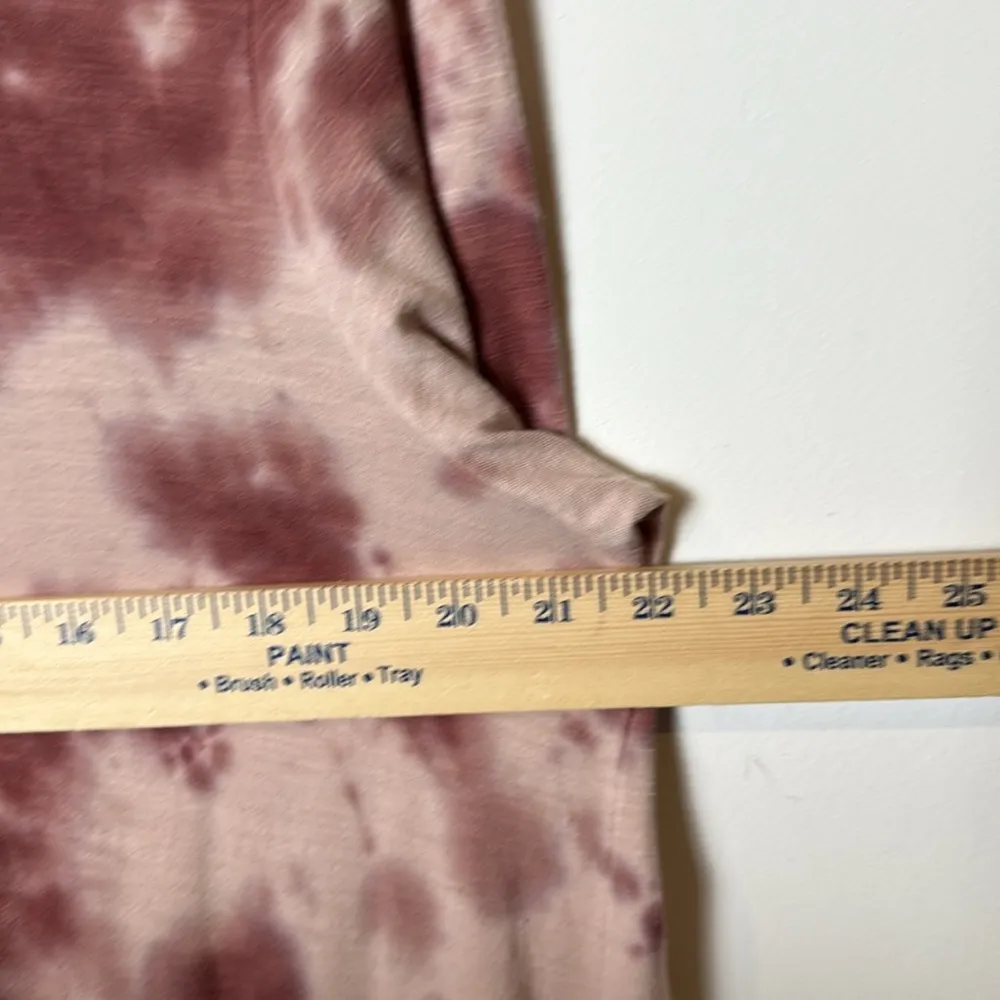 Knox Rose Women's Pink Tie Dye Medium Weight Asymmetrical Cardigan Casual size L - Image 8