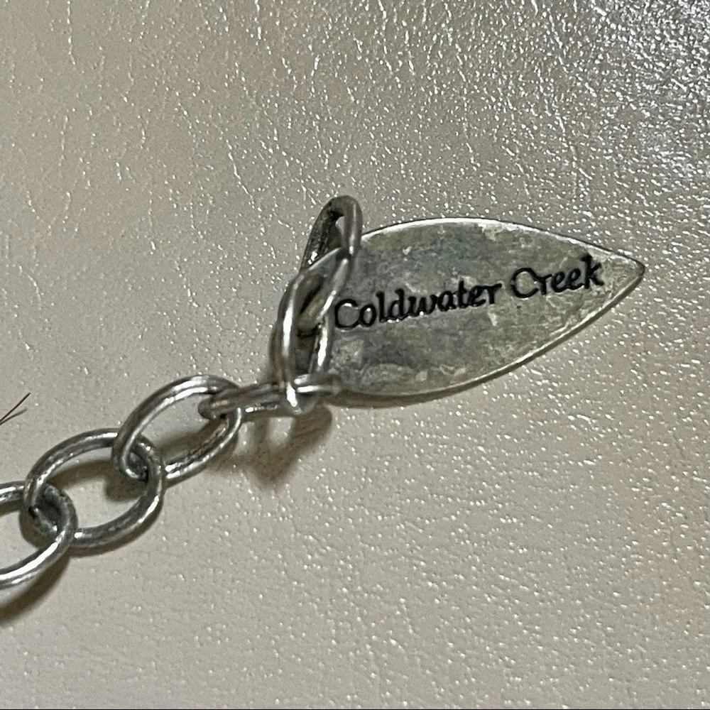 Coldwater creek triple strand wood bead and turquoise necklace - Image 10