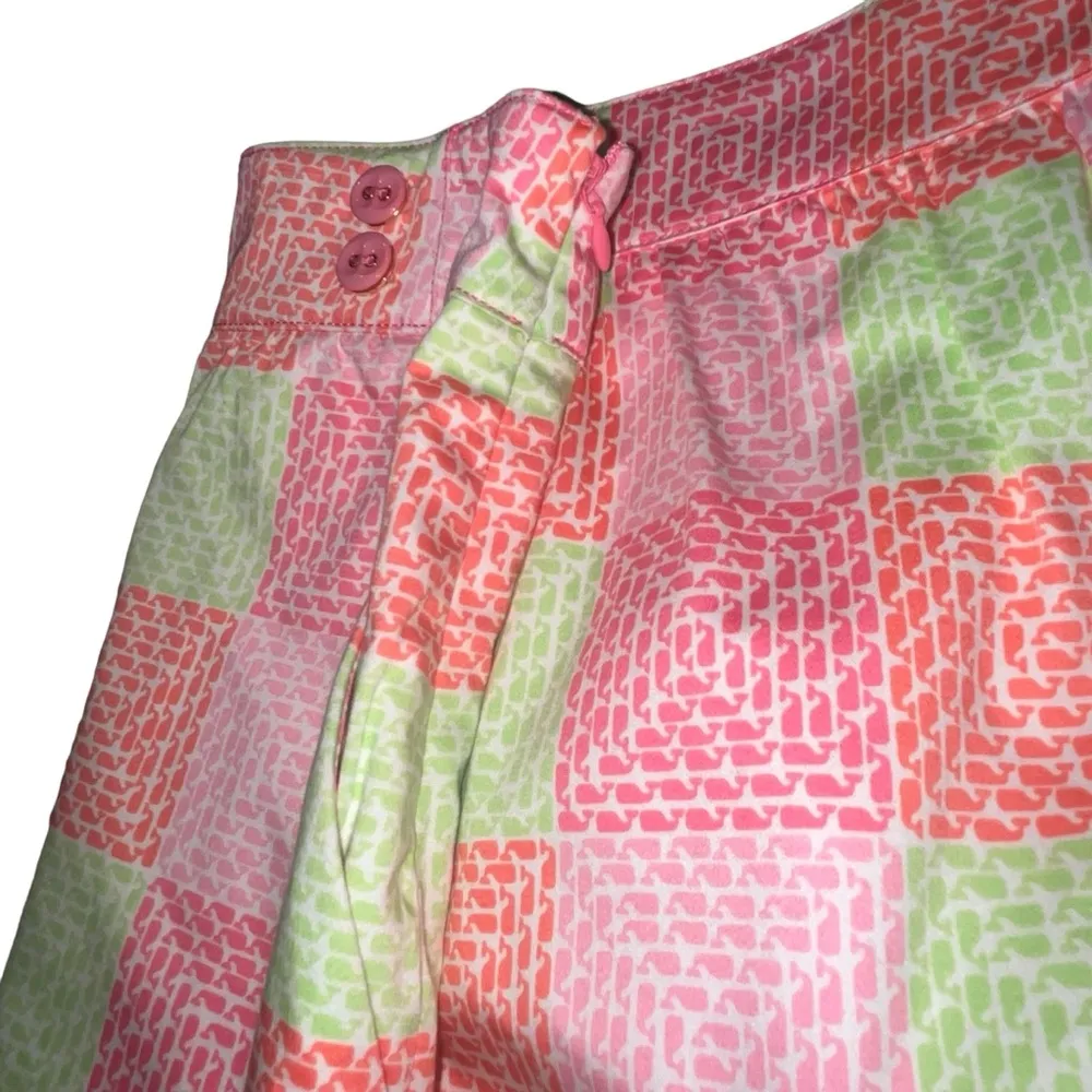 NEW Vineyard Vines Neon Patchwork Whale Skirt size 6 - Image 3