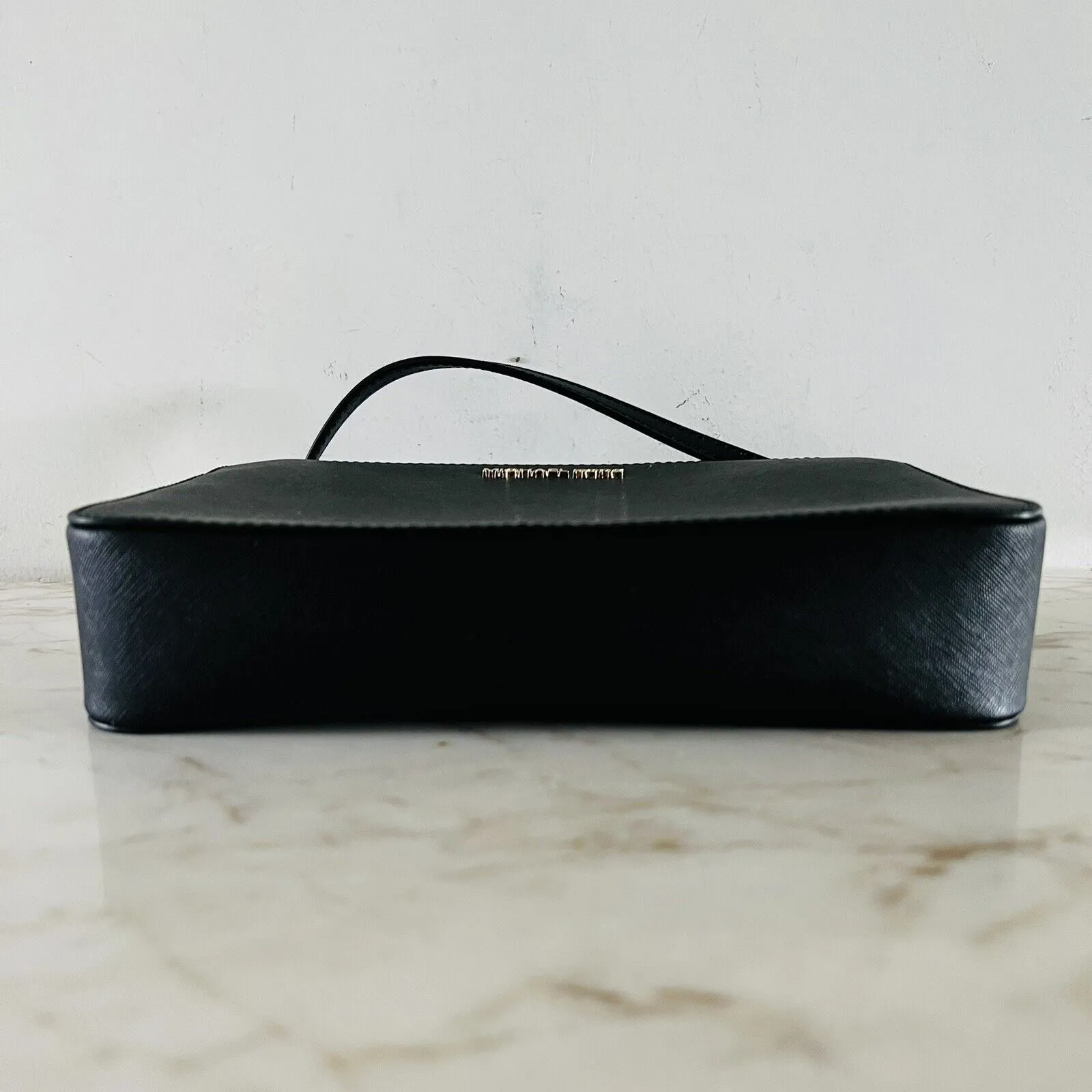 MICHAEL KORS Jet Set Item Black Leather Zip Chain East West Crossbody Bag - Image 4