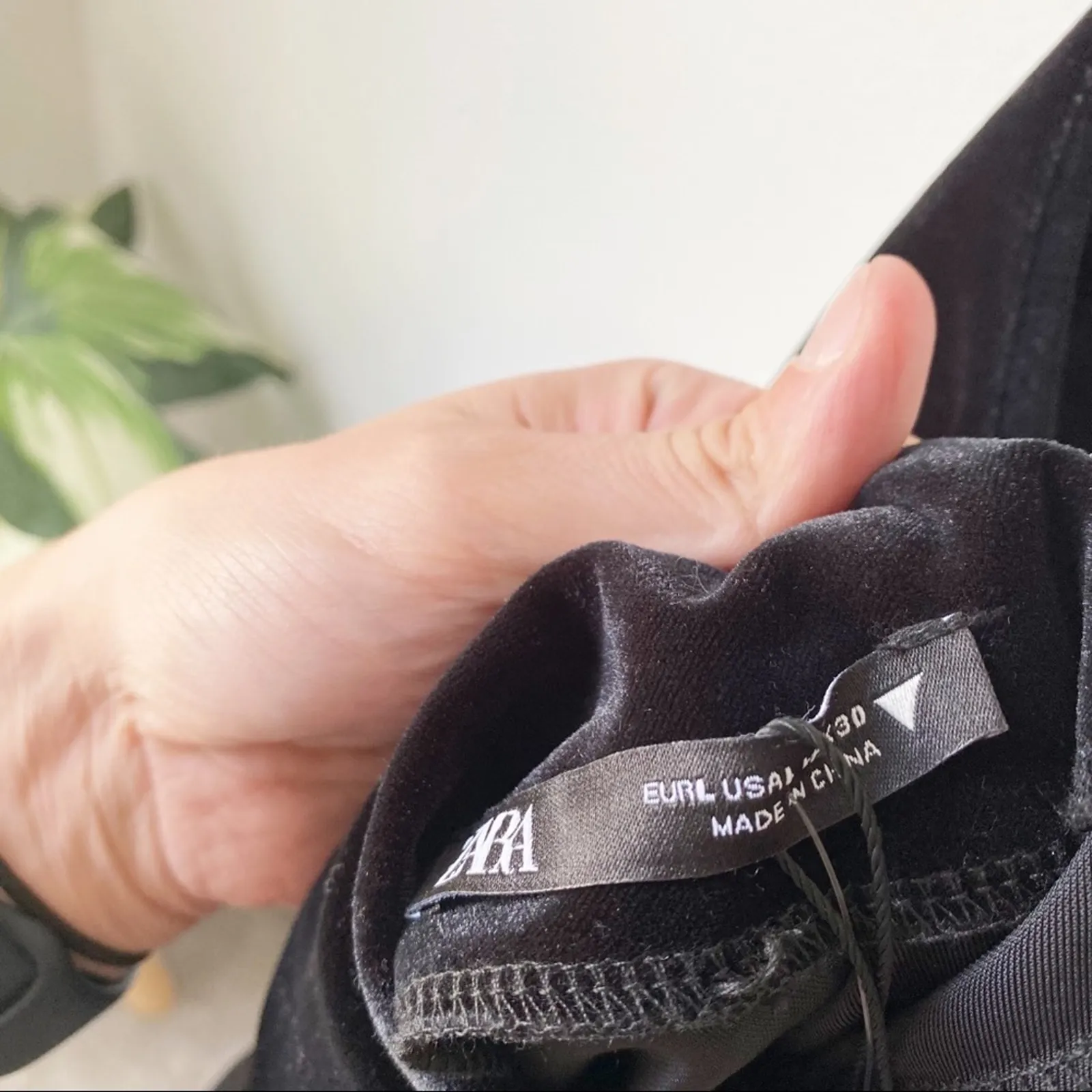 Zara Velvet Draped Mini Dress - Image 10