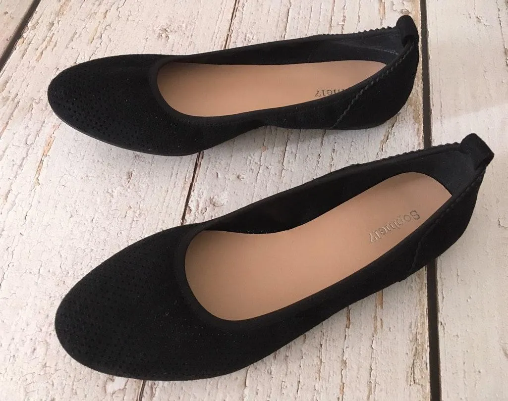 Black Ballet Flats Size 8.5 - Image 2