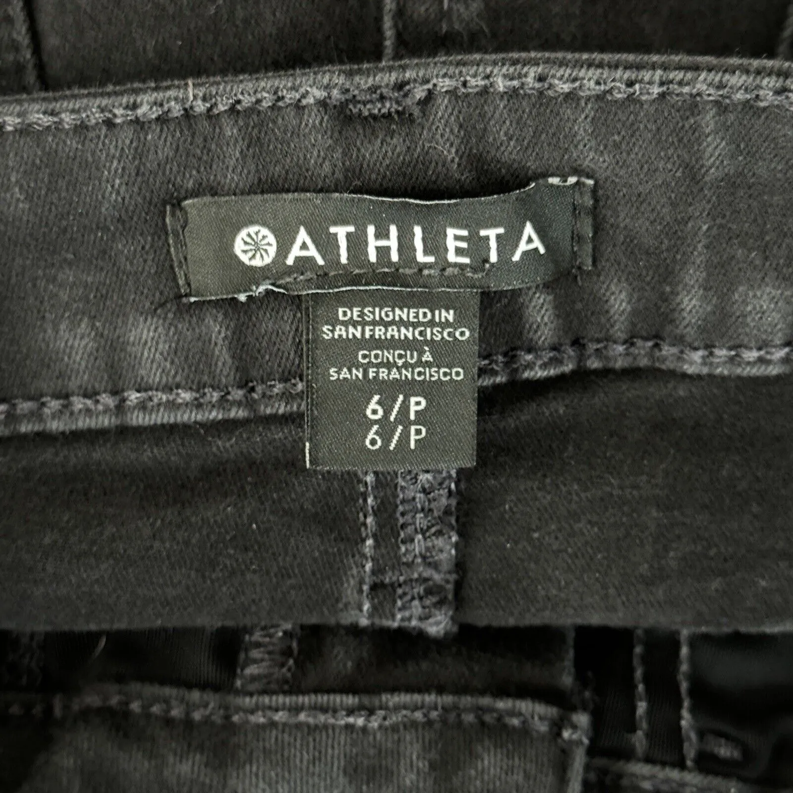 Athleta Jeans Womens 6 Petite Black Flex‎ Ultra Skinny Everyday Neutral Casual - Image 5