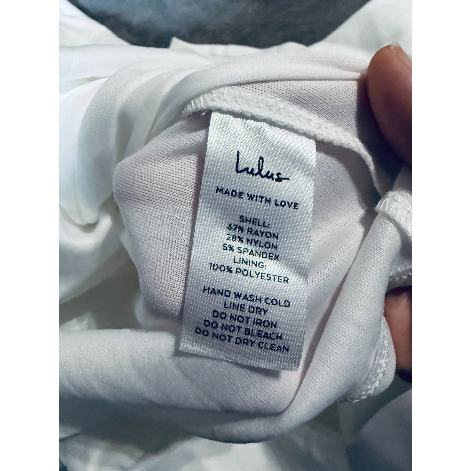 Lulus Ivory Off The Shoulder Midi Dress Size Small FLAW Short Sleeve Formal - Image 7