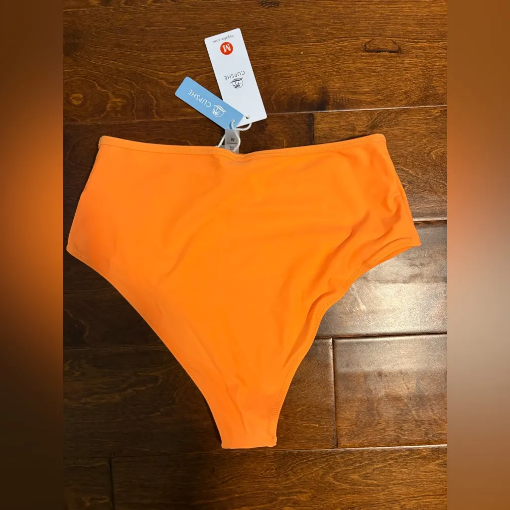 NWT Cupshe Orange High-Waisted Bikini Bottom - Image 2