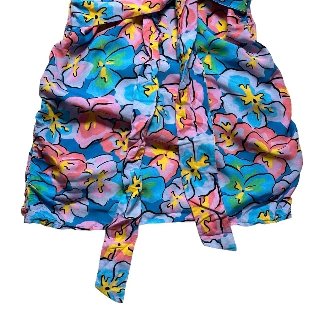 For Love & Lemons Tropical Floral Yasmin Mini Dress US S - Image 8