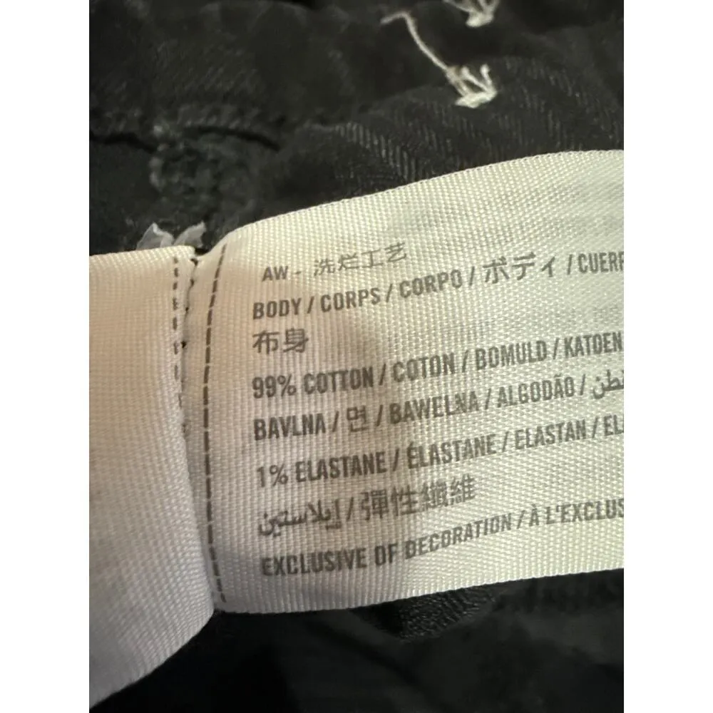 Abercrombie & Fitch Black Skinny High Waist Split Hem Denim Jeans Pants Size 27 - Image 5