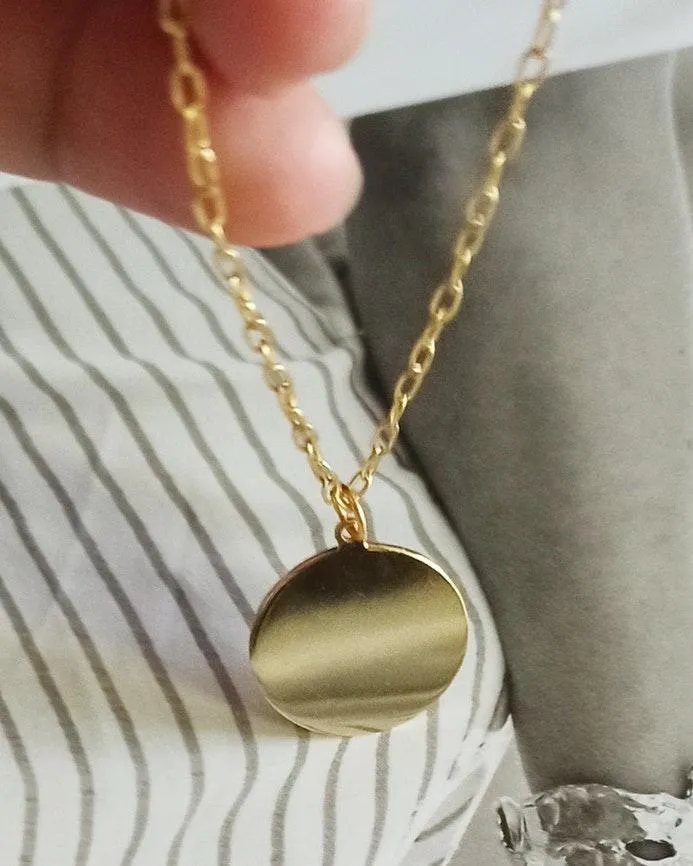 Coin Necklace/ Two Ways To Wear Front And Back - Image 3