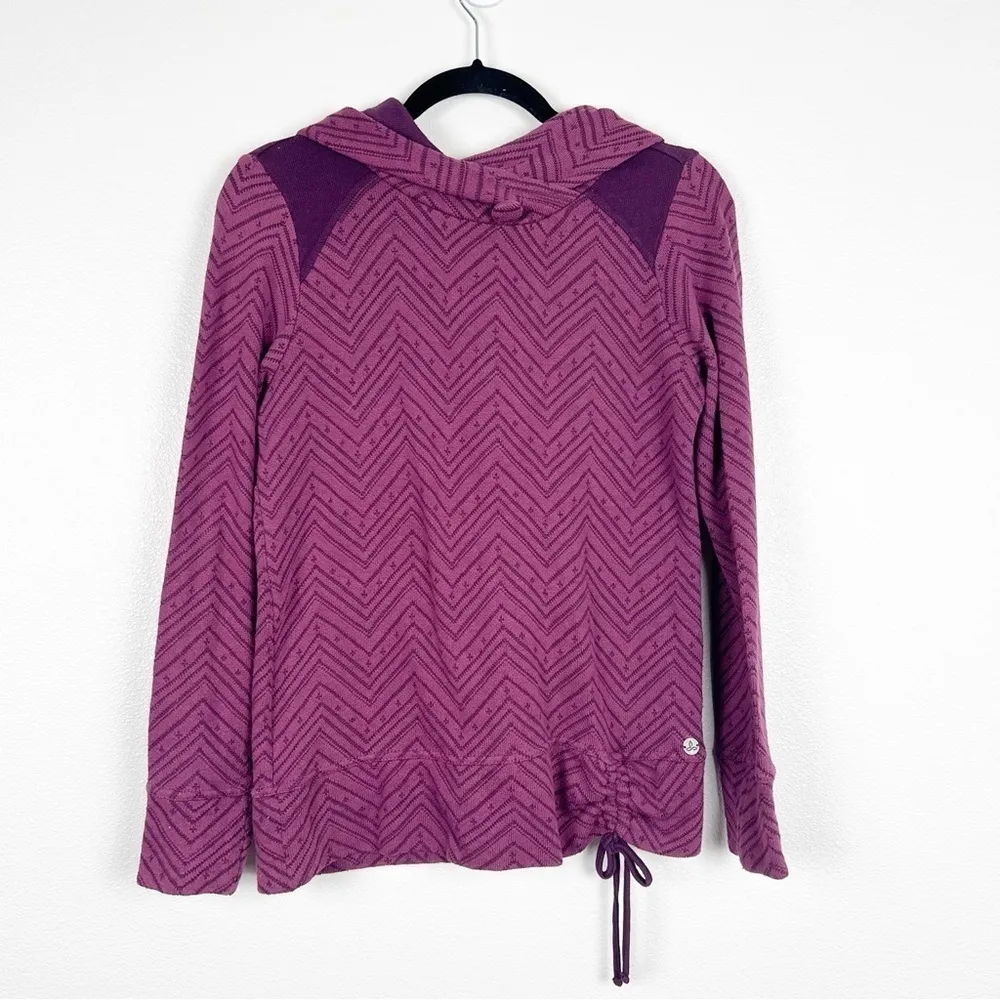 Prana Leland‎ Hoodie Purple Sz S - Image 2