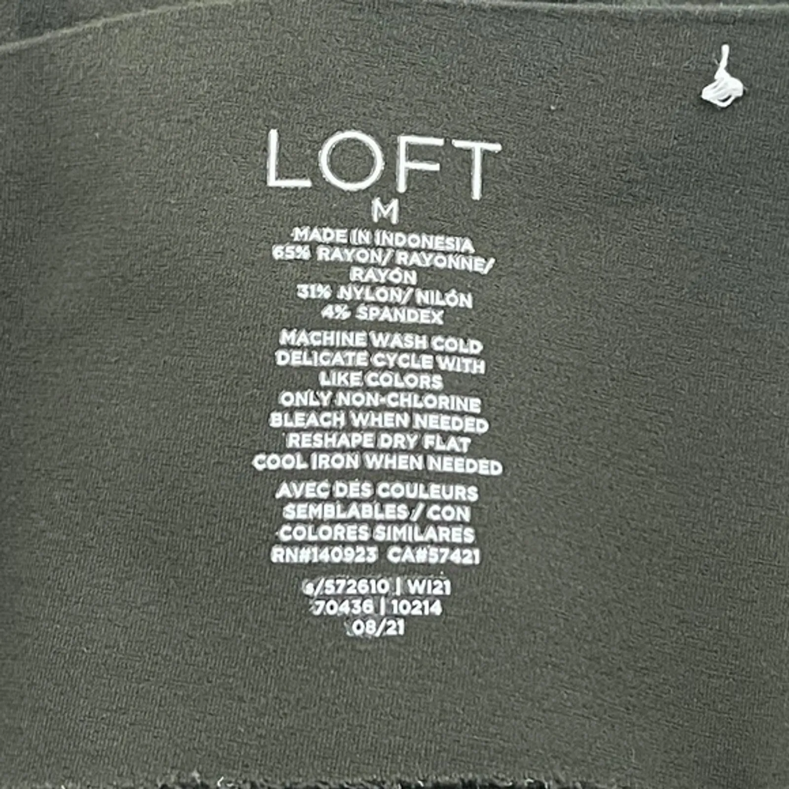 Loft Pants Womens Medium‎ Dark Caper Green Sculpt Leggings Casual Athleisure - Image 5