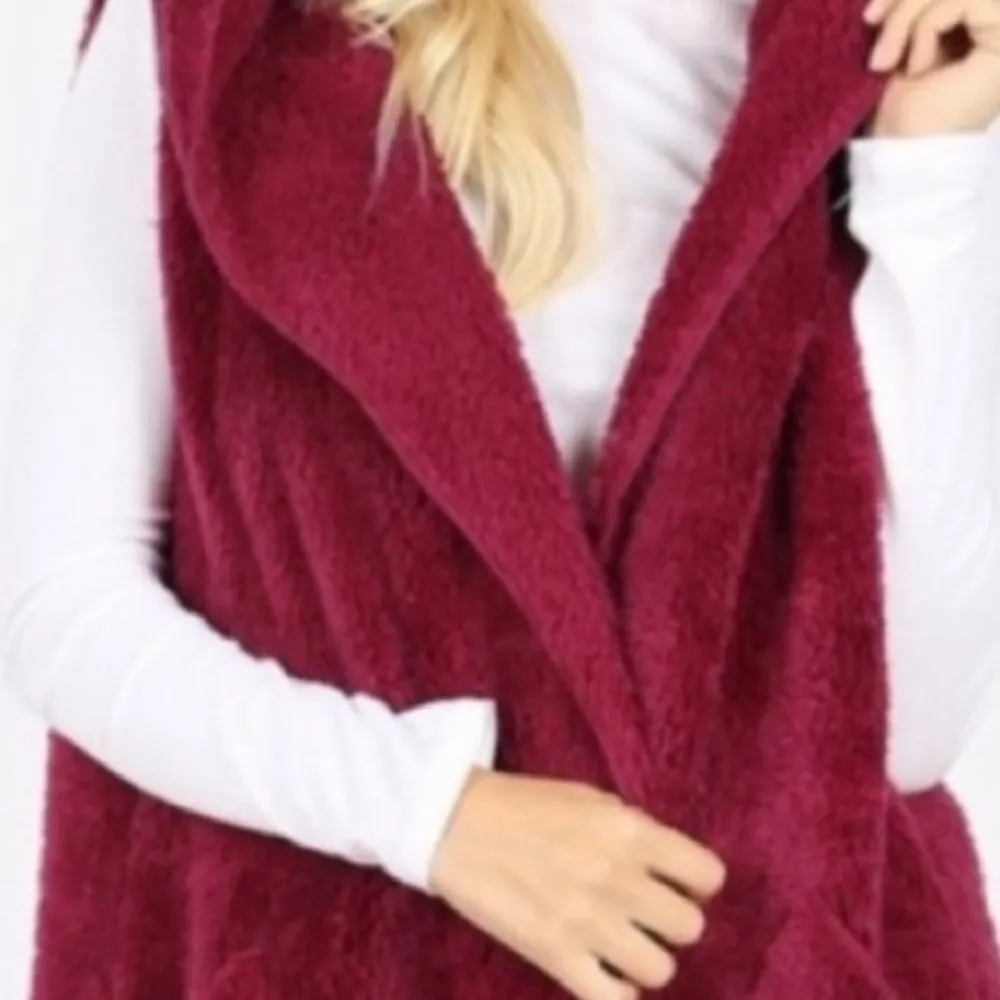 Faux Fur Hooded Vest‎ - Image 10