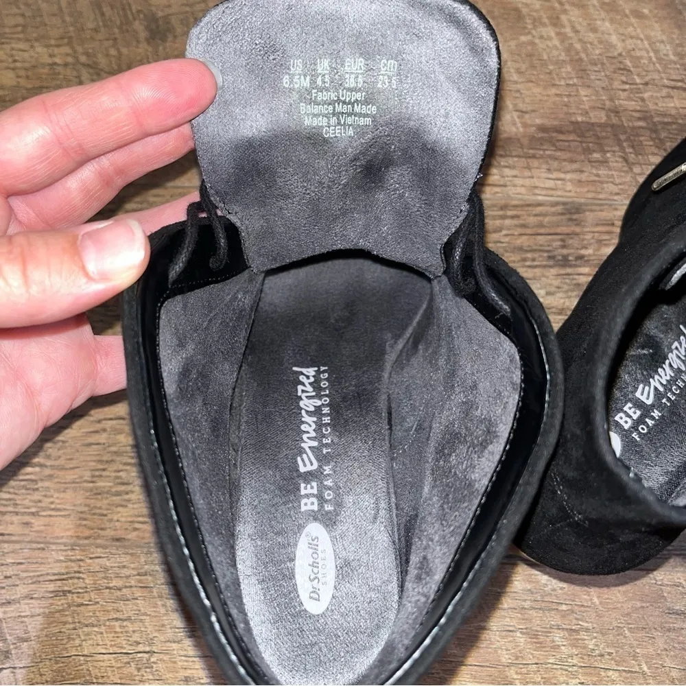 Dr. Scholls Ceelia Black Chukka Wedge Booties Size 6.5 - Image 8