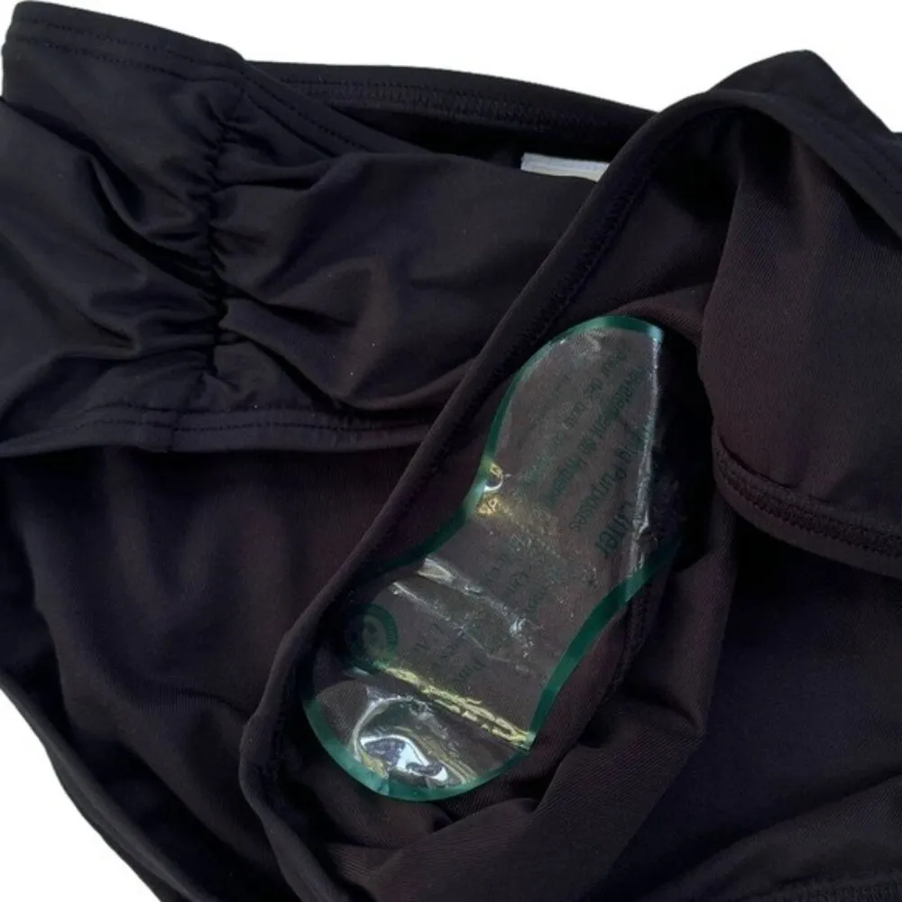 MICHAEL Michael Kors Shirred Side Bikini Bottom Black Size L NWT - Image 9