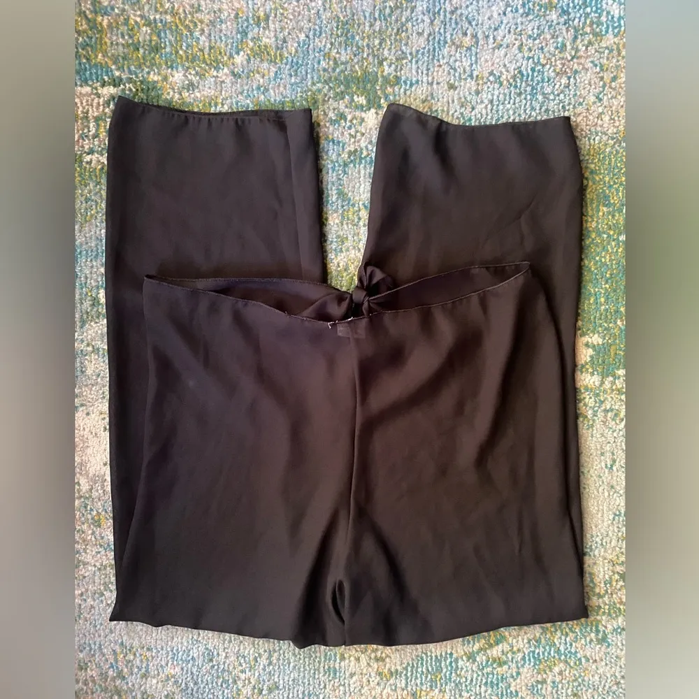 Dotti sheer black tie front swim beach pants, size medium - Image 2