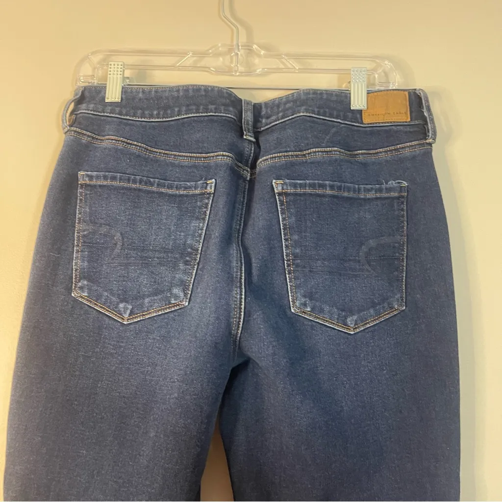 American Eagle Outfitters Dark Blue Ankle Jeans - Image 5