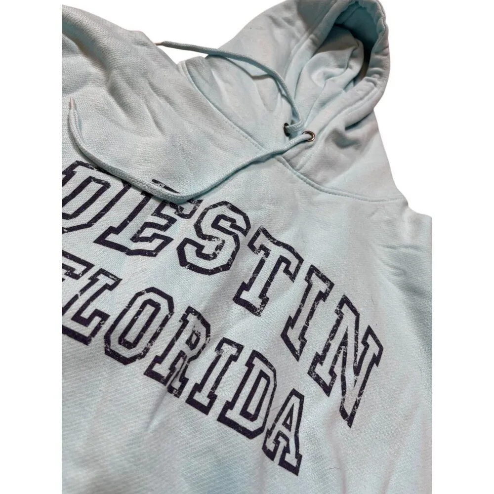 Destin Florida Blue large Pullover Hoodie Sweatshirt With Kangaroo Pocket Size undefined - Image 7