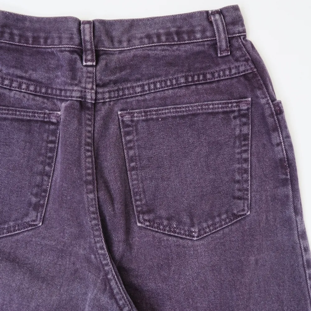 Vintage 90s Wrangler for Women Dark Purple High Waisted Jeans - Image 8