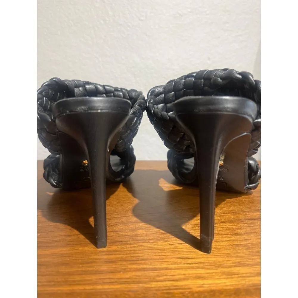 RAYE Jordan High Heels in Black 7.5 New Womens Leather Shoes Sandals - Image 9