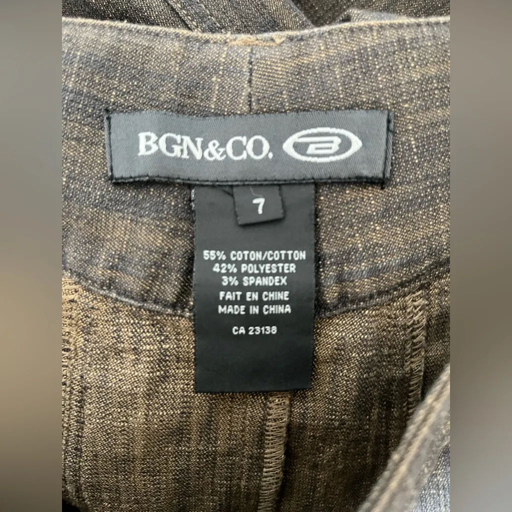 BGN&Co Vintage Heathered Brown Thick Maxi Skirt With‎ Pockets Size 7 - Image 3