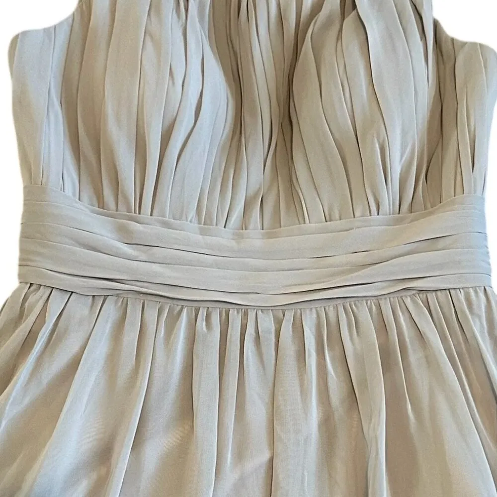 Azazie Luz Bridesmaid Dress Gown Silver Grey Lace Flowy Size A2 2 Women's NWT - Image 3