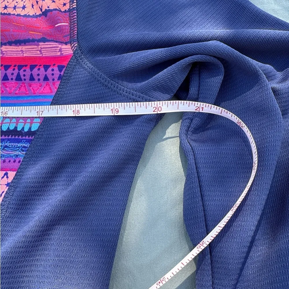 Vibrant Colorful Striped Boho Dress Large Reel Legends Freeline Activewear Tunic - Image 7