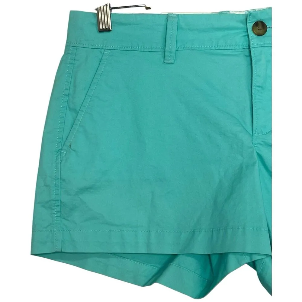 New Old Navy Shorts Womens 6 Green Stretch Mid Rise Chino 3 Inch Classic Beach - Image 8
