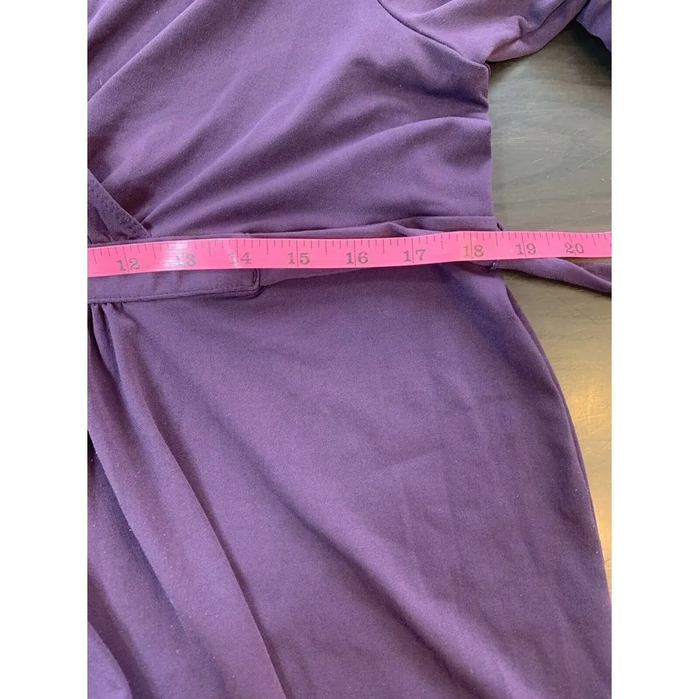 Oh Baby Motherhood Maternity Belted Empire Top Large 3/4 Sleeve‎ V Neck Stretch - Image 11