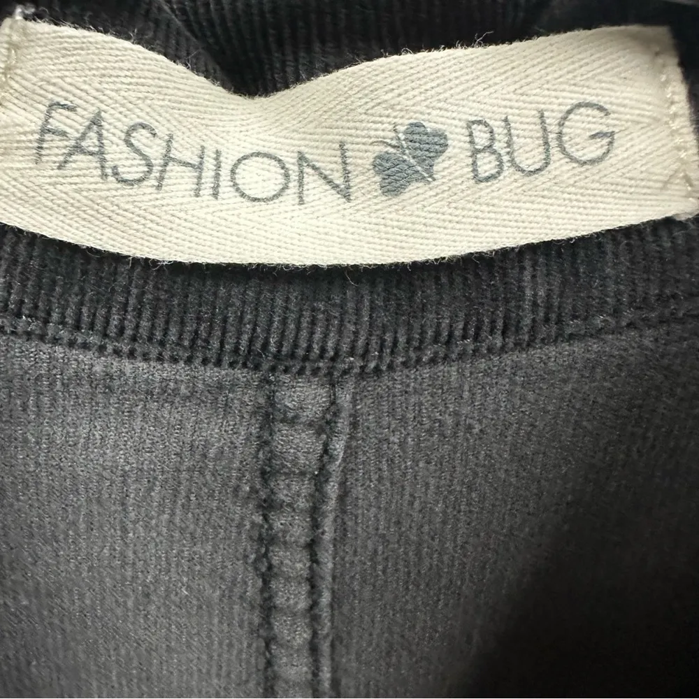 Vintage Fashion Bug Corduroy Charcoal Cotton Stretch Gray Blazer Jacket Size 6 - Image 6