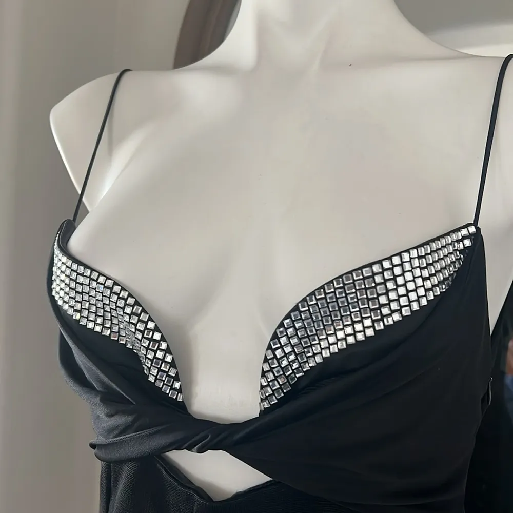 Galvan London Crystal Bustier Dress in Black, Size US2 FR34 UK6 NWT Retail $1895 Black - Image 13