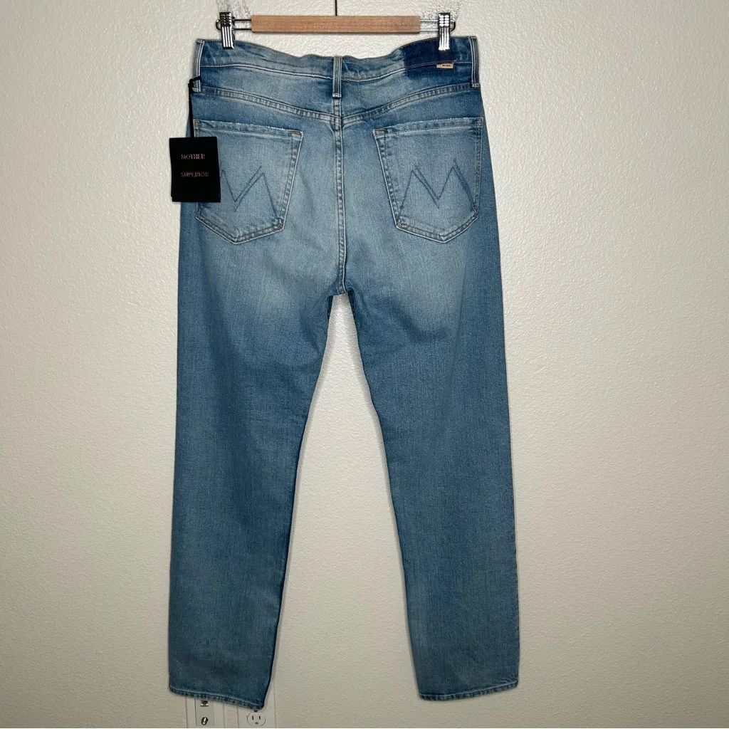 NWT Mother Superior High Waisted Rider Skimp jeans Give It Up 31 Blue - Image 8