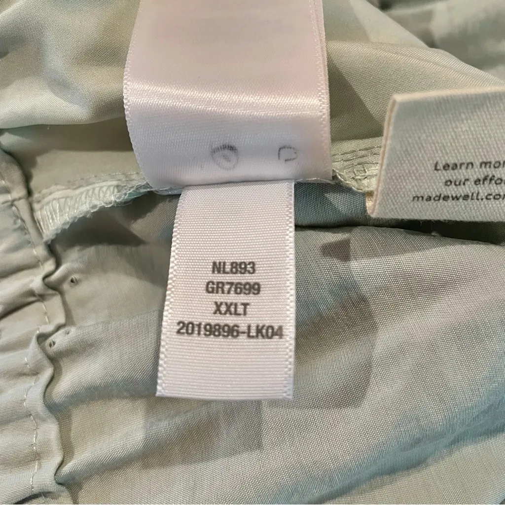 Madewell The Tall Carley Wide Leg Pant in Softdrape Sage Mist Green XXLT NL893 - Image 7