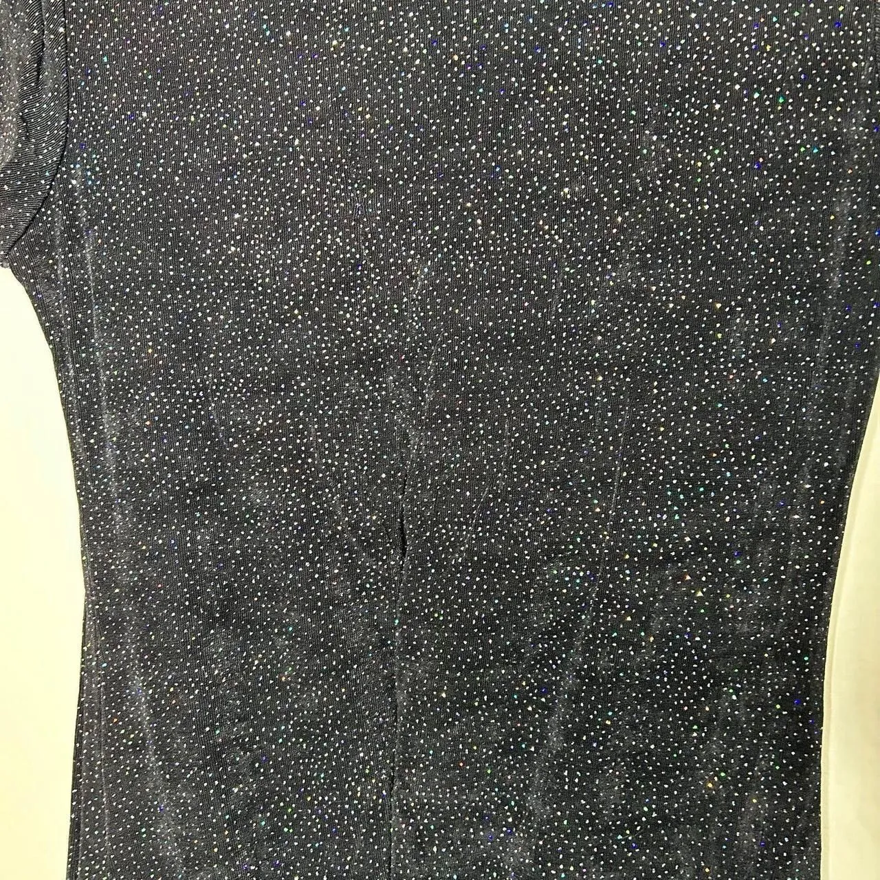 Vintage 90s 1990s Y2K 2000s all that jazz  90s black sparkle Glitter Knit D - Image 7