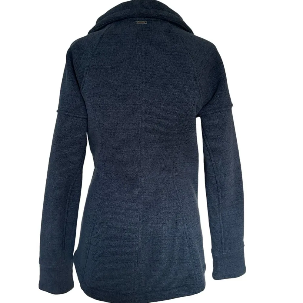 Prana Full Zip Fleece Jacket Womens Size XS Blue Collared Outdoors Hiking Active - Image 5