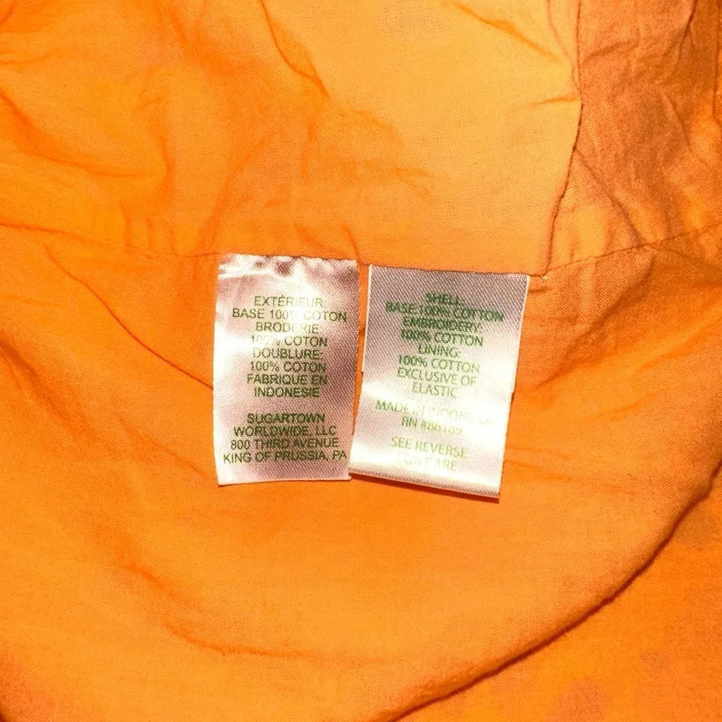 Lilly Pulitzer Kay Puff Sleeve Orange Eyelet Lace Babydoll Mini Dress 6 - Image 6