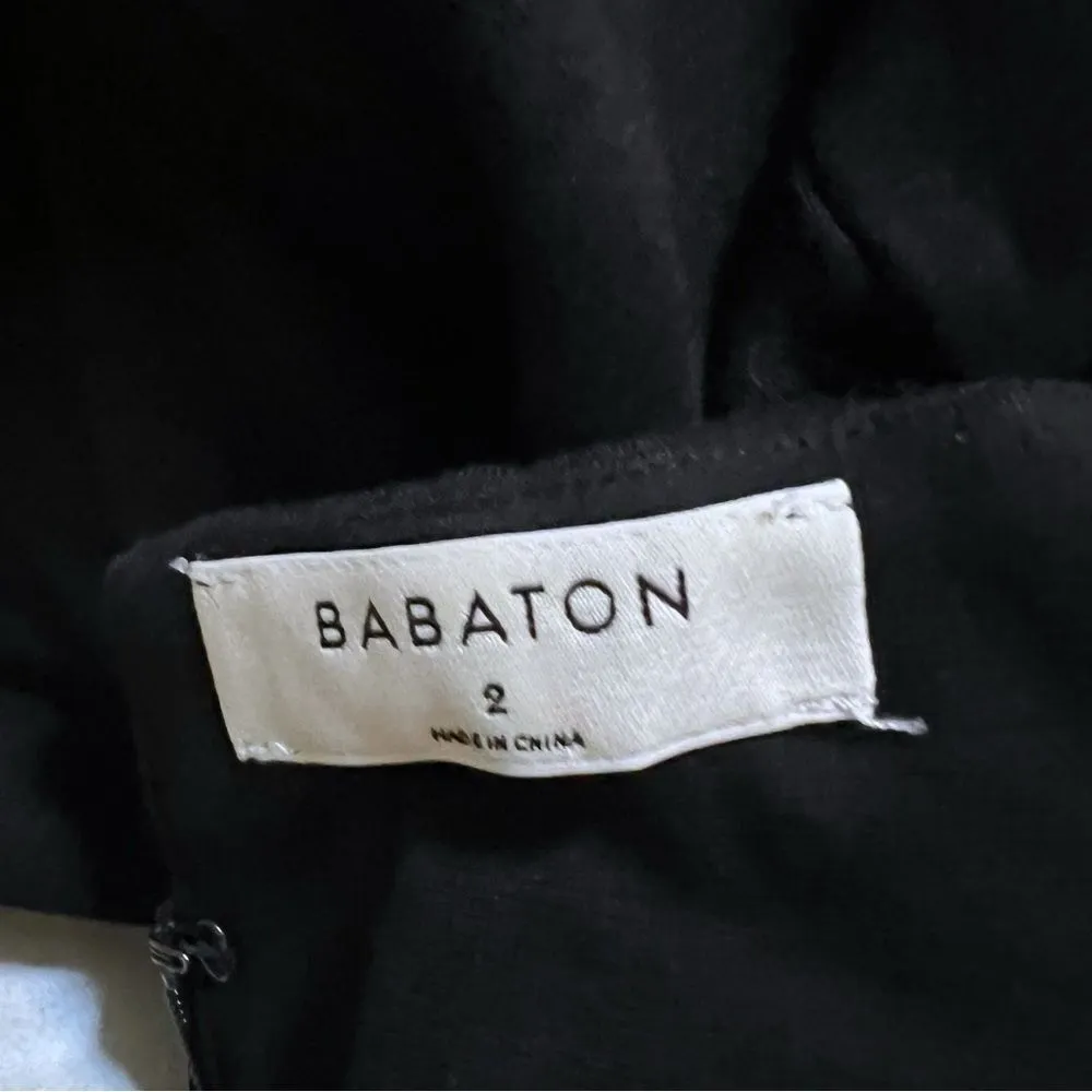 Aritzia Babaton Dress Black Long Sleeve  Bodycon Ponte Knit Size 2 - Image 8