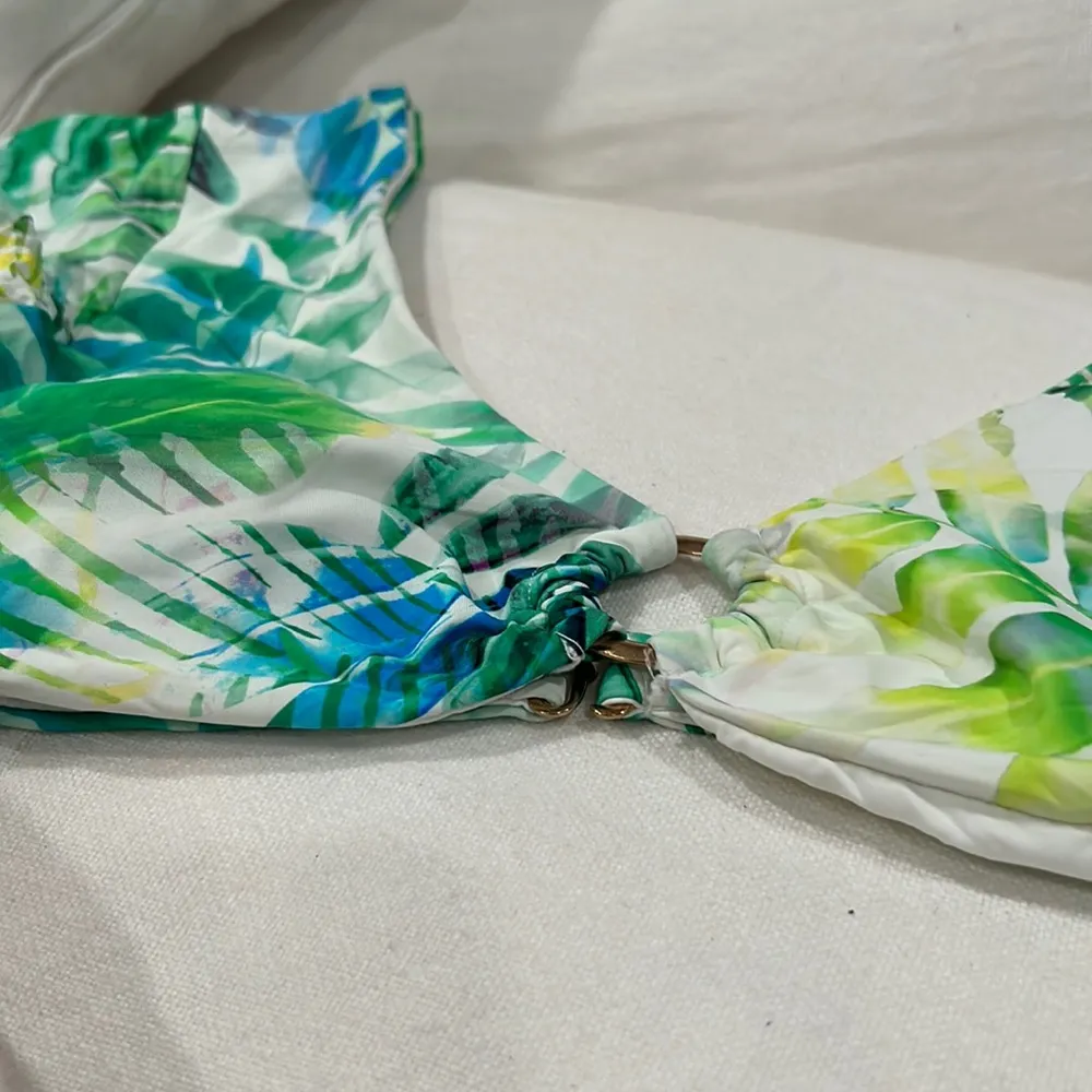 TiniBikini Green‎ Blue Abstract Bikini Top - Image 4