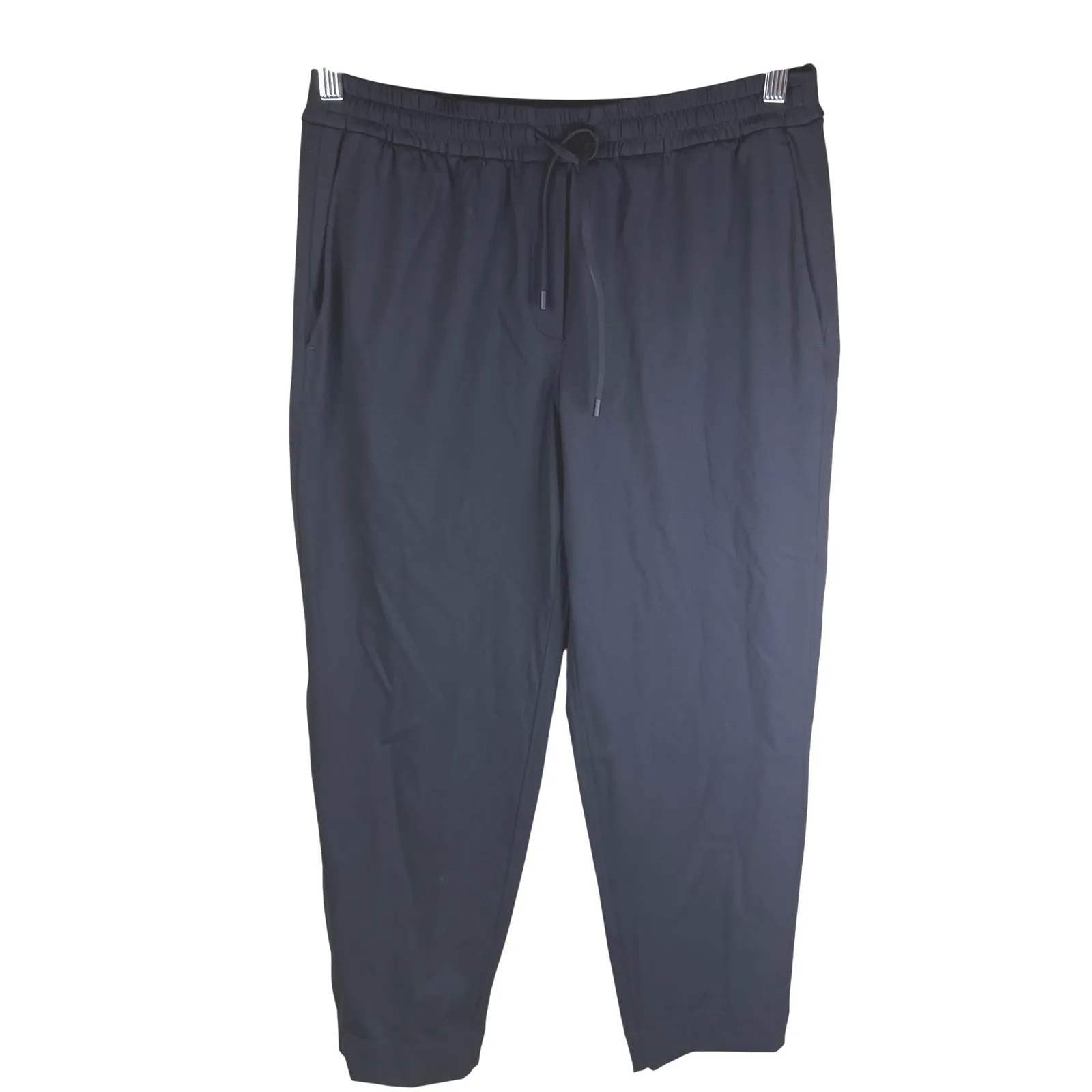 Lululemon Tapered Leg Mid-Rise Luxtreme 7/8 Black Pant Size M Career Active Wear - Image 2