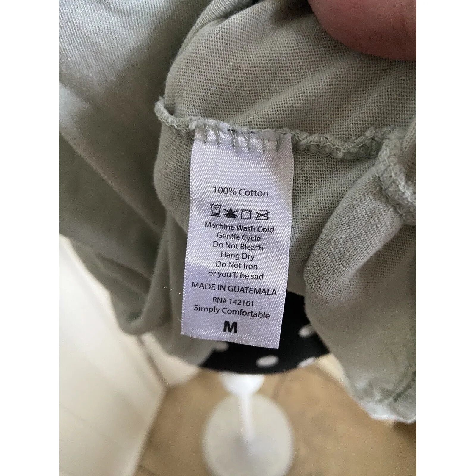 LuLaRoe Womens Tee‎ Sz M Light Green Christy T V Neck Solid NEW with Tags - Image 7