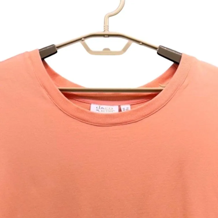 Denim‎ And Co French Terry Lined Sweatshirt Peach 3X Orange - Image 3