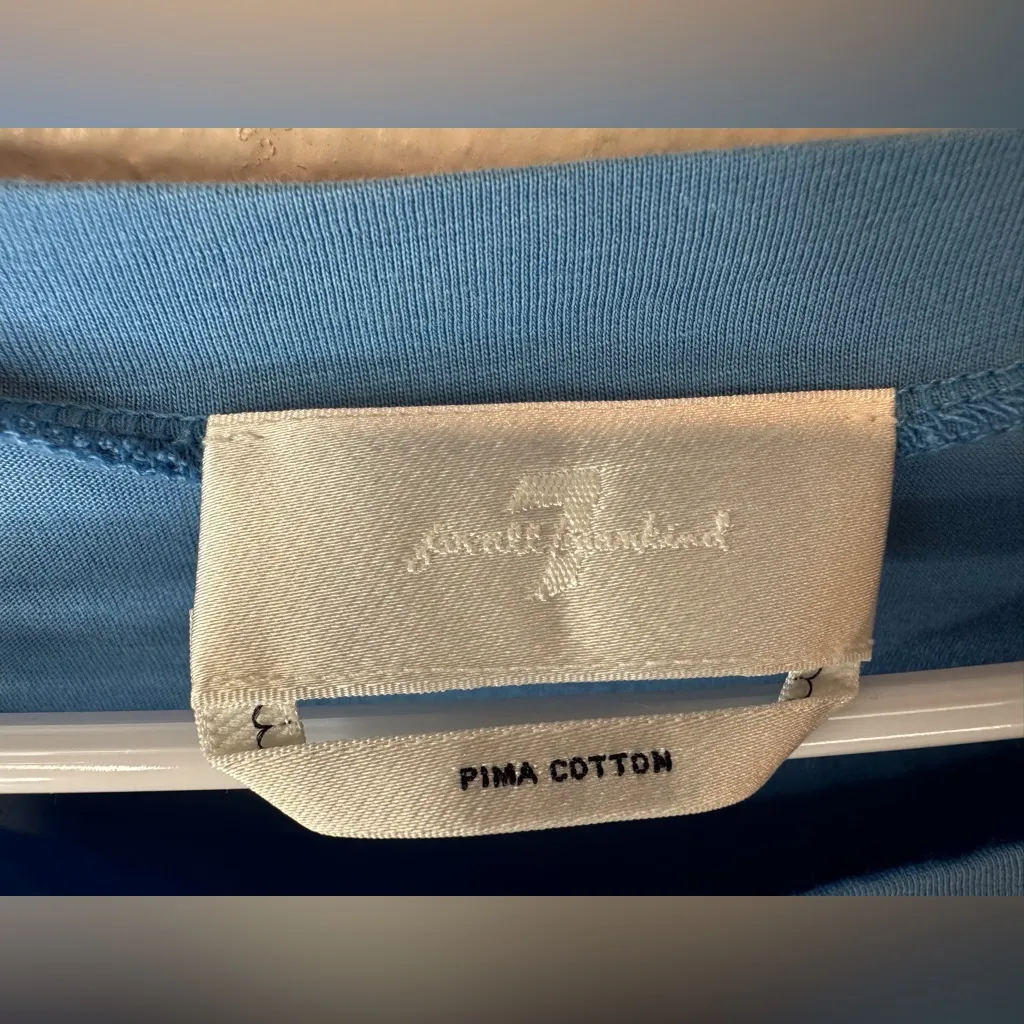 7 For All Mankind Women’s Crop Tie Waist Tee‎ Top Size S - Image 5