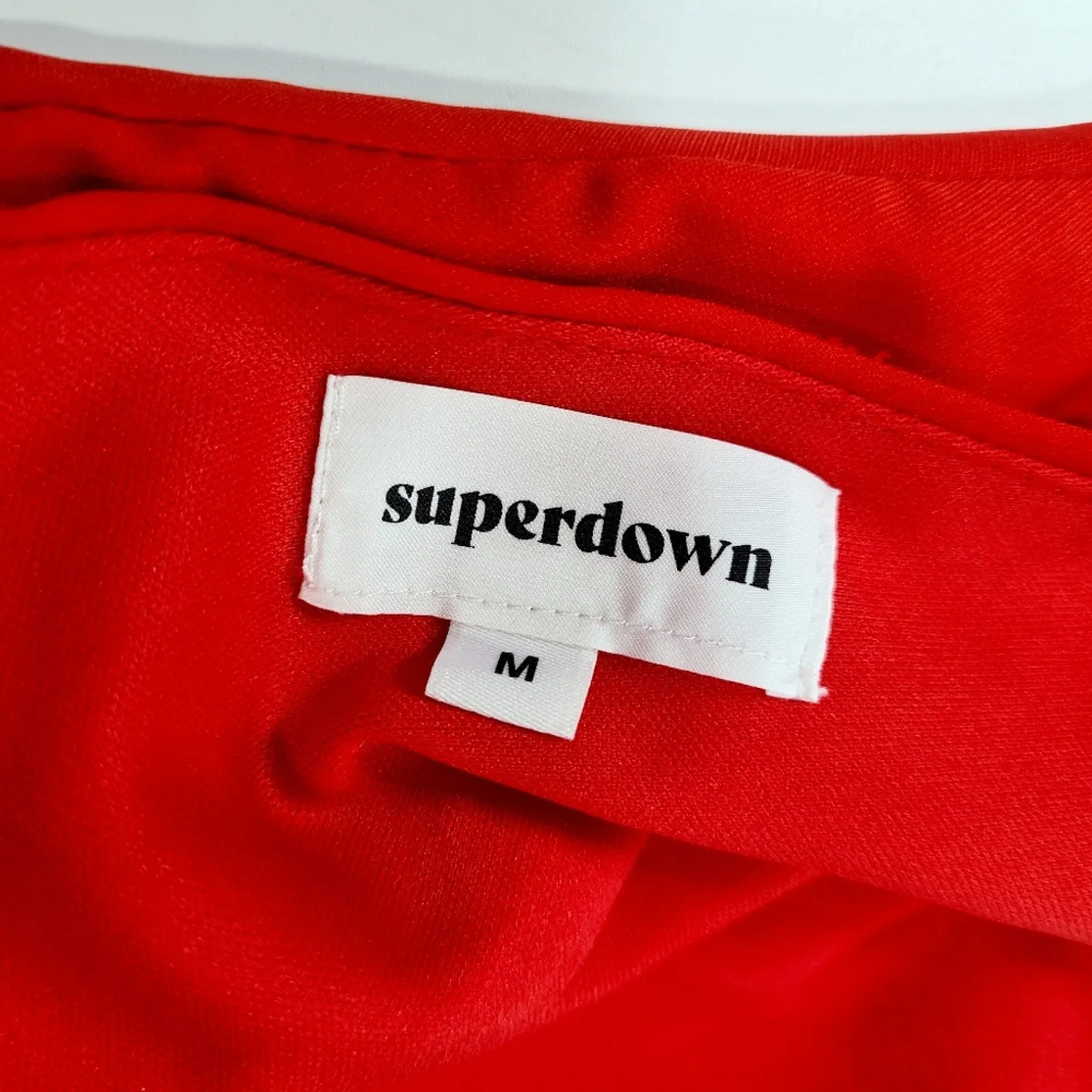 Superdown Harlow Mini Dress in Red Medium - Image 10