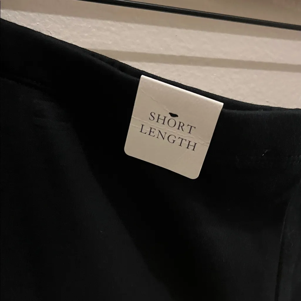 Croft & Barrow Black Stretch Cotton Pull-On Straight Leg Pants Pockets XL Short - Image 6